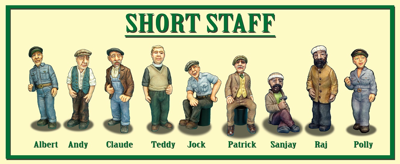 Short Staff figurines